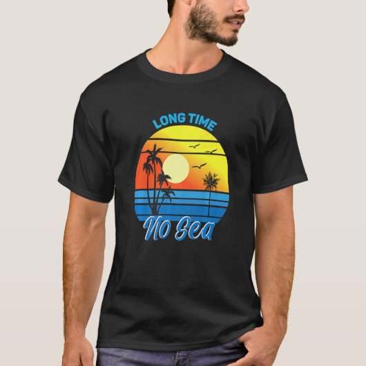 パームツリーシーロングタイムノシー Tシャツ (正面)