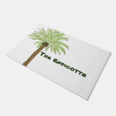 パームツリースケッチ ドアマット (アングル)