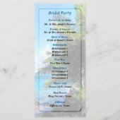 パームツリーズとビーチセントトーマスVI結婚式 プログラム (裏面)