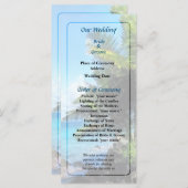 パームツリーズとビーチセントトーマスVI結婚式 プログラム (正面/裏面)