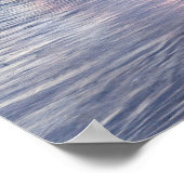 パームツリーズとロッキービーチの夕日 ポスター (角)