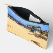 パームツリーズのシャドウプリントカットソーバッグ アクセサリーポーチ (見開き)