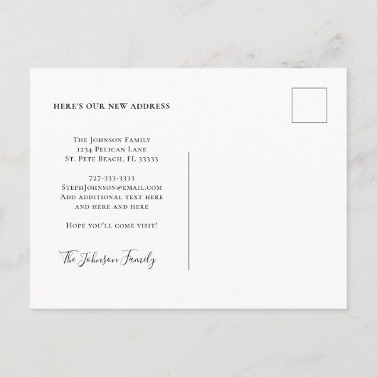 パームツリーズやる気を起こさせることわざアクアグラデーションムービング 案内ポストカード (裏面)