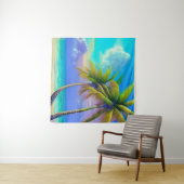 パームツリーズアズナイト秋トロピカル タペストリー (インサイチュ(横))