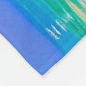 パームツリーズアズナイト秋トロピカル フリースブランケット (角)