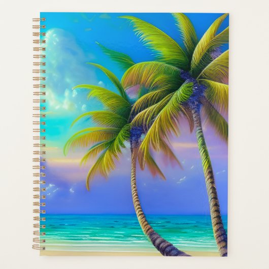 パームツリーズアズナイト秋トロピカル プランナー手帳 (正面)