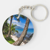 パームツリーズアロングハイドアウェイズビーチ キーホルダー (裏面)