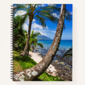 パームツリーズアロングハイドウェイズビーチ ノートブック (正面)