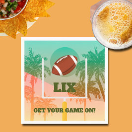 パームツリーズアンドサッカーアップライトパーティー スタンダードカクテルナプキン