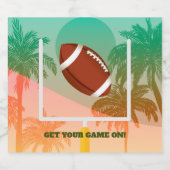 パームツリーズアンドサッカーアップライトパーティー ビールラベル (シングルラベル)