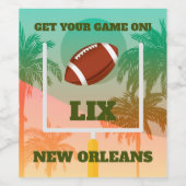 パームツリーズアンドサッカーアップライトパーティー ワインラベル (シングルラベル)