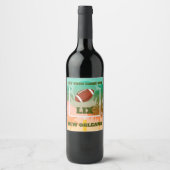 パームツリーズアンドサッカーアップライトパーティー ワインラベル (正面)