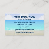 パームツリーズアンドハンモックトロピカルビーチ 名刺 (裏面)