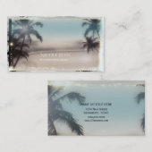 パームツリーズエレガントトロピカルビーチクラシーシック 名刺 (正面/裏面)