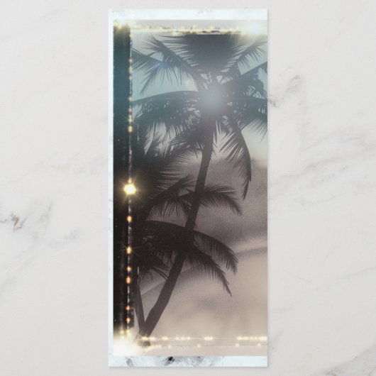 パームツリーズエレガントトロピカルビーチパーティーメニュー メニュー (裏面)