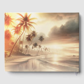 パームツリーズオレンジサンセットビーチ結婚式 ゲストブック (裏面)