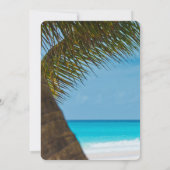 パームツリーズオンビーチ結婚式リハーサル招待状 招待状 (裏面)