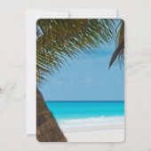 パームツリーズオンビーチ結婚式リハーサル招待状 招待状 (裏面)