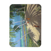 パームツリーズクロービリービーチバルバドス2013 マグネット (縦)