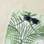 パームツリーズサマートロピカルビーチグリーン ビーチタオル (インサイチュ)