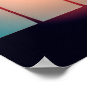 パームツリーズサンセットアート ポスター (角)