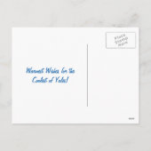 パームツリーズサンタフラミンゴビーチクリスマスホリデー シーズンポストカード (裏面)