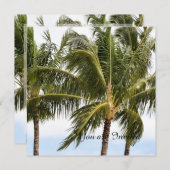 パームツリーズトロピカルカウアイ誕生日 招待状 (正面/裏面)