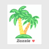 パームツリーズトロピカルパームズ染料カット シール (シート)