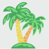 パームツリーズトロピカルパームズ染料カット シール (正面)