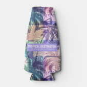 パームツリーズパターンカスタム文字 ボトルクーラー (正面)