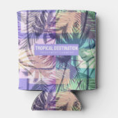 パームツリーズパターンカスタム文字 缶クーラー (裏面)