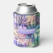 パームツリーズパターンカスタム文字 缶クーラー (缶裏面)