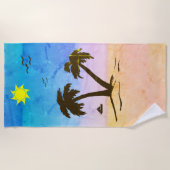 パームツリーズビーチ ビーチタオル (正面)