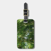 パームツリーズフォレストトロピカル自然 ラゲッジタグ (正面縦)