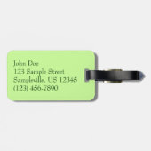 パームツリーズフォレストトロピカル自然 ラゲッジタグ (裏面横)