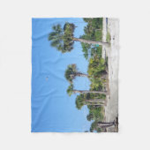 パームツリーズフリースブランケット フリースブランケット (正面)