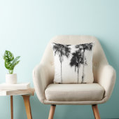 パームツリーズブラック&ホワイト#5 #wall #decor クッション (椅子)