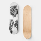 パームツリーズブラック&ホワイト#8 #wall #decor スケートボード (正面)