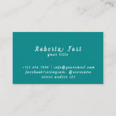 パームツリーズブルー旅行代理店名刺 名刺 (裏面)