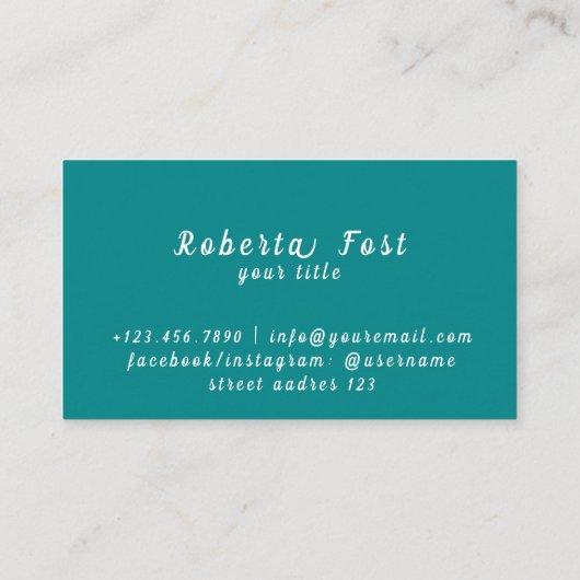 パームツリーズブルー旅行代理店名刺 名刺 (裏面)