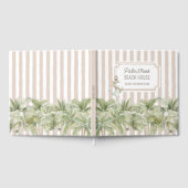 パームツリーズベージュストライプビーチハウス ゲストブック (全面)