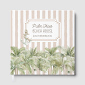 パームツリーズベージュストライプビーチハウス ゲストブック (正面)