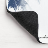 パームツリーズホワイトグラモールシックモダントロピカル マウスパッド (コーナー)