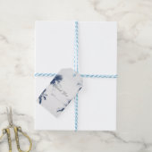 パームツリーズホワイトヒートグラモールシックモダントロピカル ギフトタグ (より糸付き)