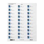 パームツリーズ差出人住所ラベル ラベル (フルシート)