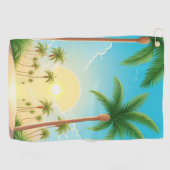 パームツリーズ自然 ゴルフタオル (横)