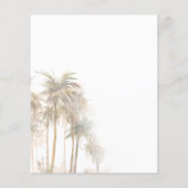 パームツリーズ80th誕生日パーティバジェット招待状 (裏面)