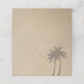 パームツリーズ&ビーチサンドフォールディング座席表 プレイスカード (外部開封)