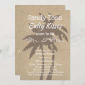 パームツリーズ&ビーチサンドリハーサルディナー 招待状 (正面/裏面)