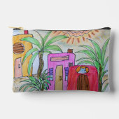 パームツリーズ&ビーチハッツ アクセサリーポーチ (正面)